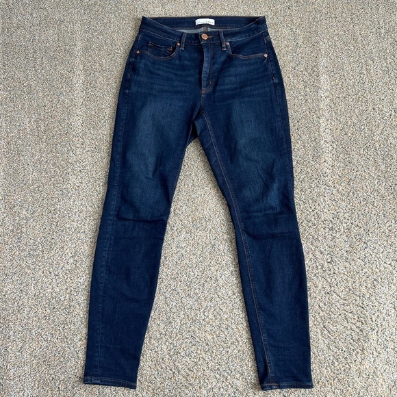 LOFT Denim - Loft Curvy Skinny Jeans Women's 26/2 Mid Rise Stretch Denim Dark Wash Casual